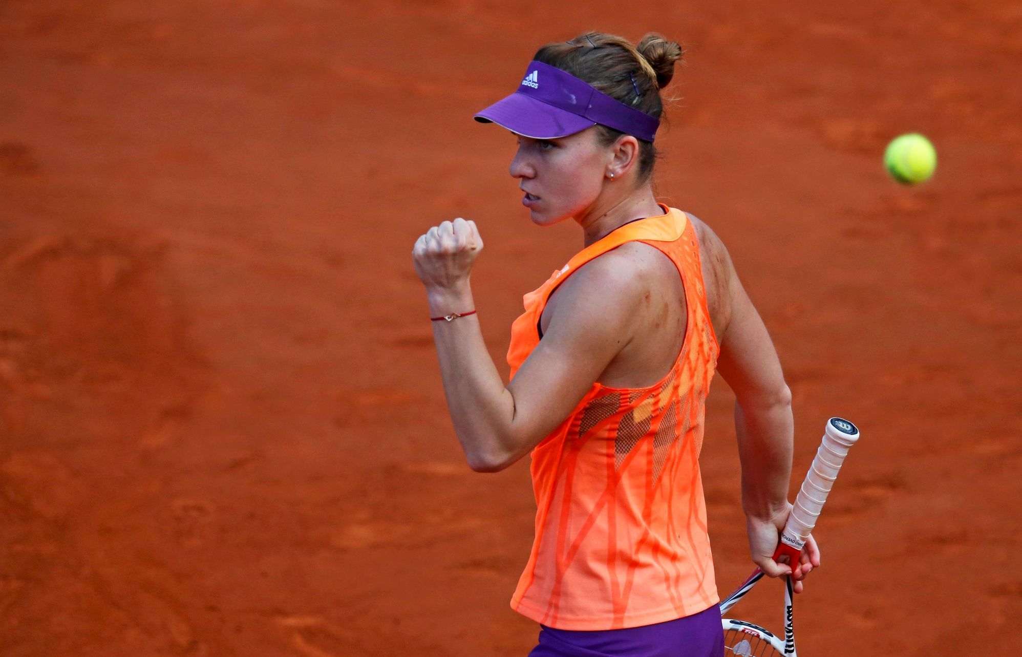 Simona Halepová ve finále French Open 2014