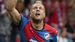 Superpohár, Plzeň-LIberec: Daniel Kolář slaví gól na 2:0