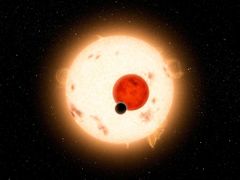 Umělecky ztvárněná planeta Kepler-16b.