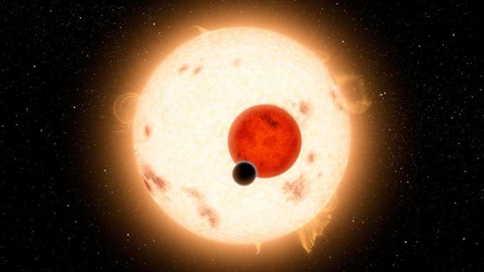 Ilustrační fotografie zachycuje planetu Kepler 16b.