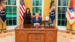 Kim Kardashian a Donald Trump
