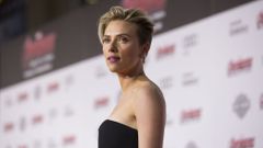 Cast member Johansson poses at the premiere of &quot;Avengers: Age of Ultron&quot; at Dolby theatre in Hollywood