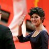International jury member French actress Tautou arrives for screening during opening gala of 65th Berlinale International Film Festival in Berlin