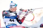 Ondřej Moravec ve sprintu na MS 2019