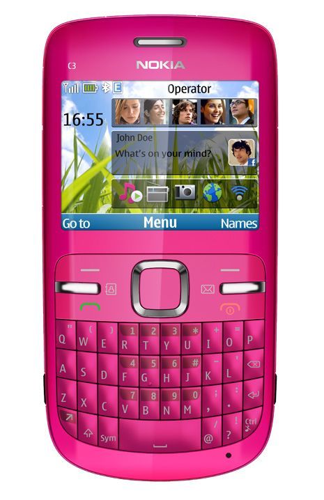 Nokia C3 růžový