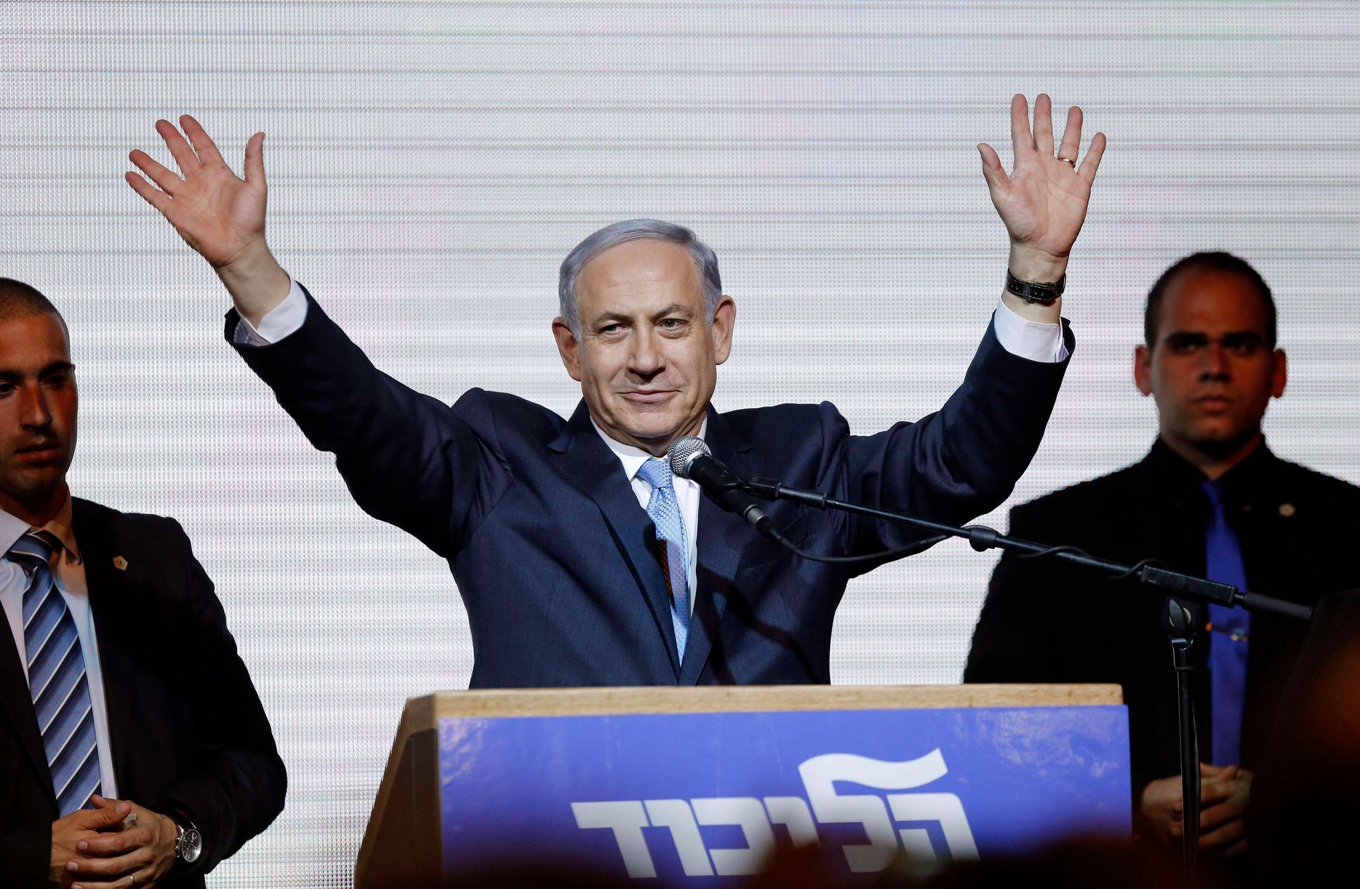 Benjamin Netanjahu po vítězství ve volbách