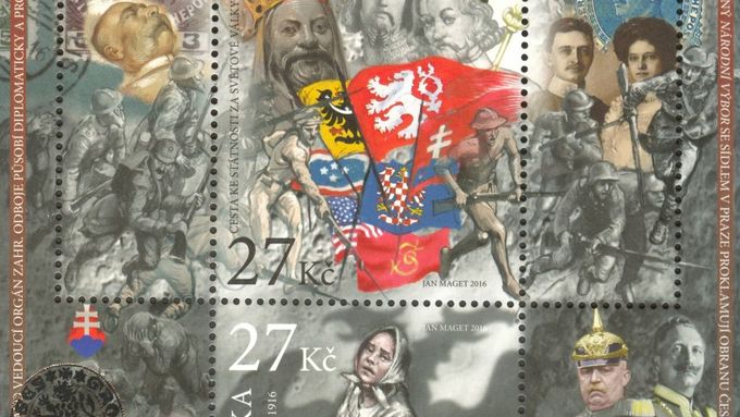 Poštovní známka Boj o českou státnost 2016
