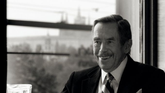 Václav Havel pro Kavárnu Slavia, 2011.