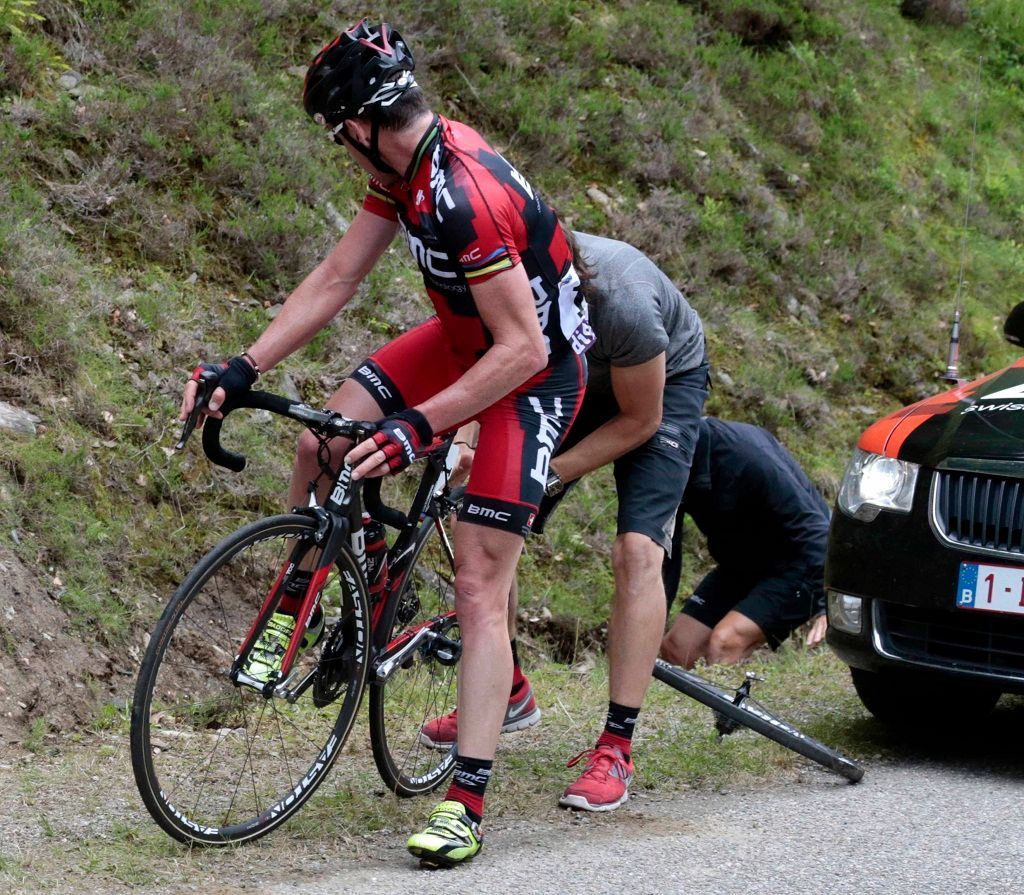 Cadel Evans během 14. etapy Tour de France
