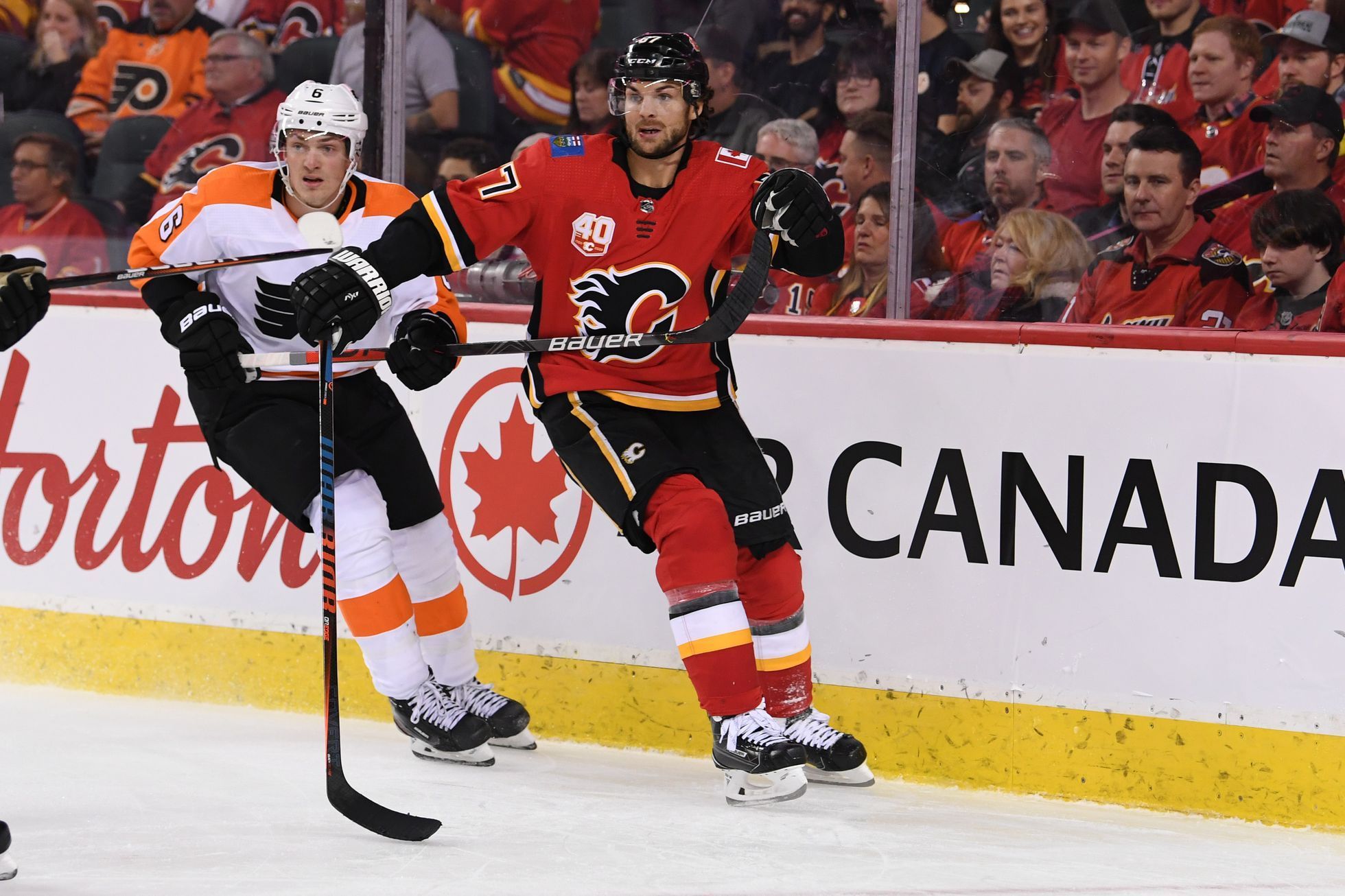 NHL: Philadelphia Flyers at Calgary Flames, Michael Frolík