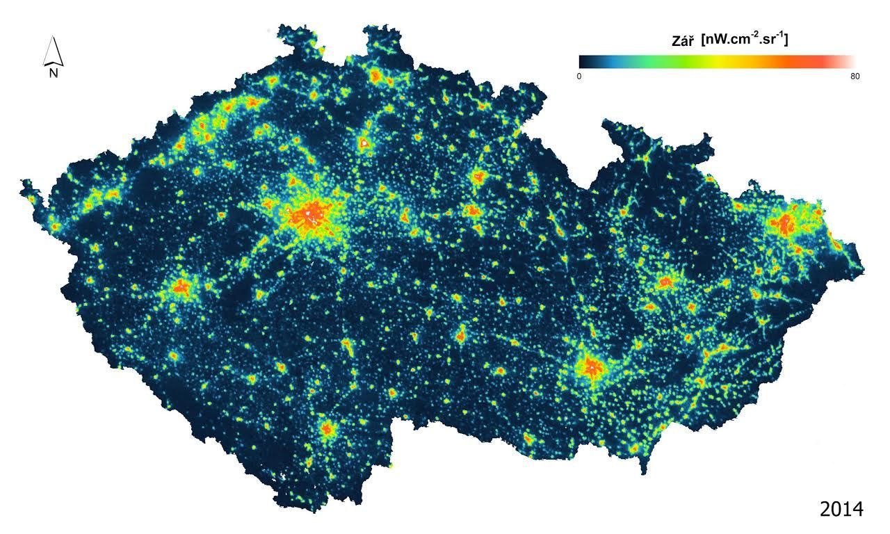 Světelné znečištění v ČR
