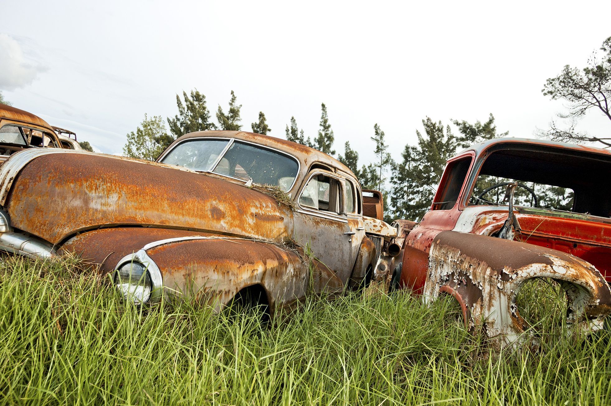 Staré auto, vrak, ilustrační foto