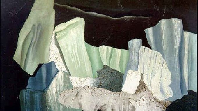 Obraz Severní krajina Marie Černínové, která je známá pod svým pseudonymem Toyen.