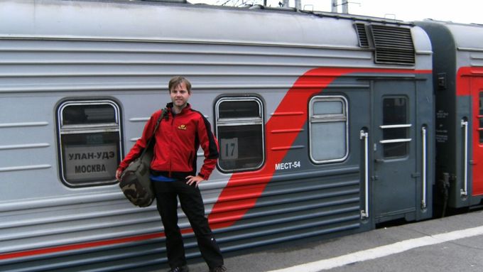 Ondřej Vokatý při cestách po Rusku nejčastěji využívá vlak.