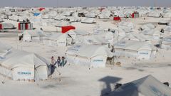Uprchlický tábor nedaleko syrské Rakky.