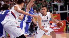 Česko Srbsko basketbal kvalifikace OH Bogdanovič