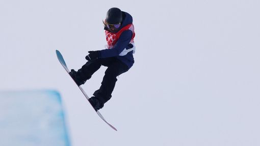 2022 Beijing Olympics - Snowboard - Women's Halfpipe Qualification Run 1 - Genting Snow Park, Zhangjiakou, China - February 9, 2022. Sarka Pancochova of Czech Republic in