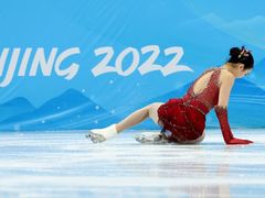 Pád krasobruslařky Zhu-ji, ZOH Peking 2022