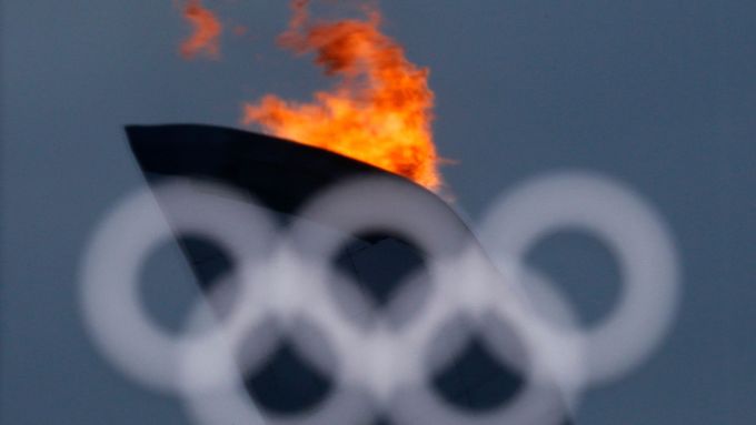 Olympijský oheň v Soči 2014