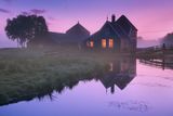Magické ráno u mlýnů – Zaanse Schans, Severní Holandsko.