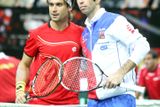 Finále Davisova poháru mezi Českou republikou a Španělskem otevřel duel Radka Štěpánka s Davidem Ferrerem.