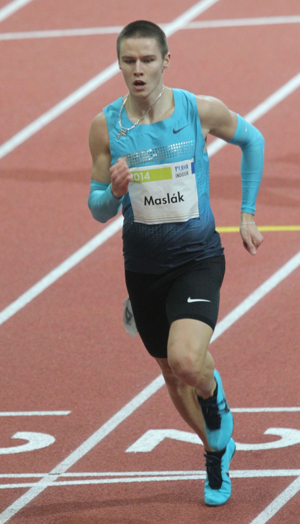 Praha Indoor 2014: Pavel Maslák (500 m)