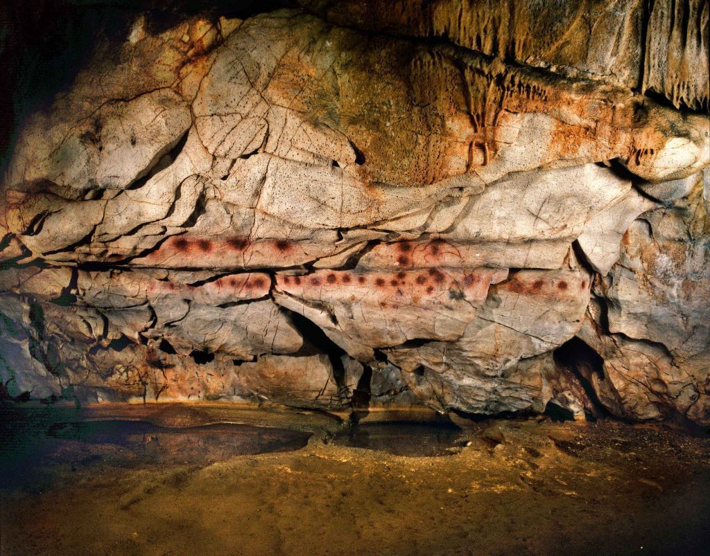 Španělsko kresba jeskyně
