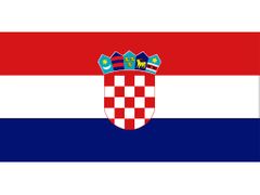 Vlajka Chorvatska.