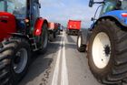 Protest zemědělců: Dopravu komplikovaly stovky traktorů