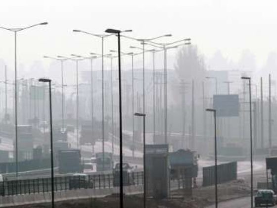 Infobox Smog zahalil zimní Santiago