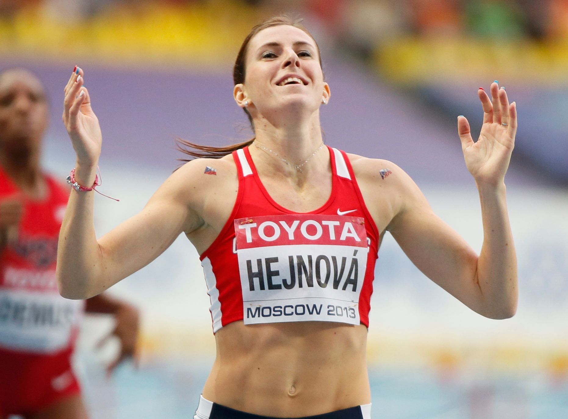 MS v atletice 2013, 400 m, přek. - finále: Zuzana Hejnová