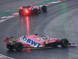 Deštivá kvalifikace na Velkou cenu Turecka formule 1 2020 - Sergio Pérez, Racing Point