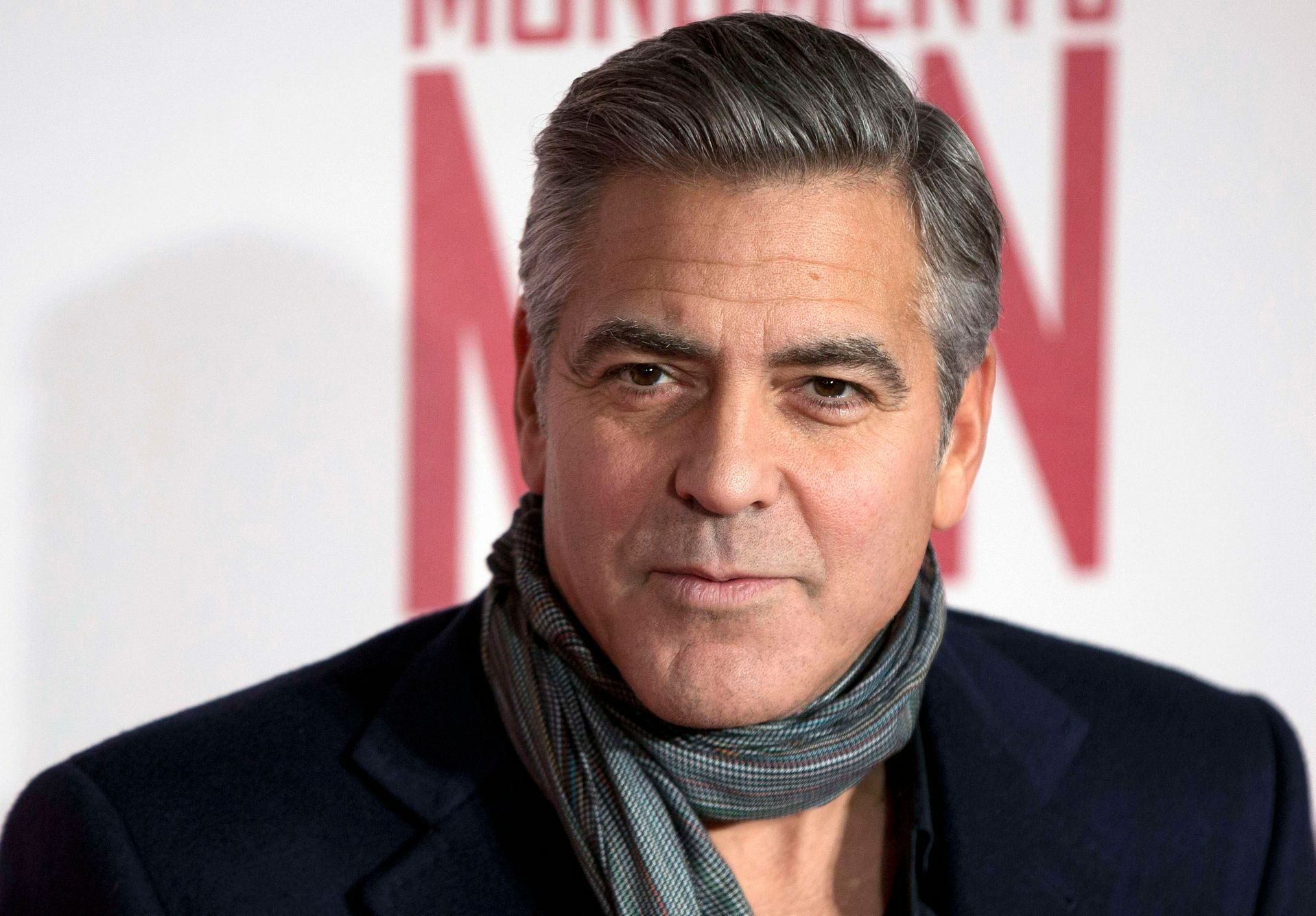 File photo of actor and director George Clooney arriving for the UK premiere of his film &quot;The Monuments Men&quot; in London