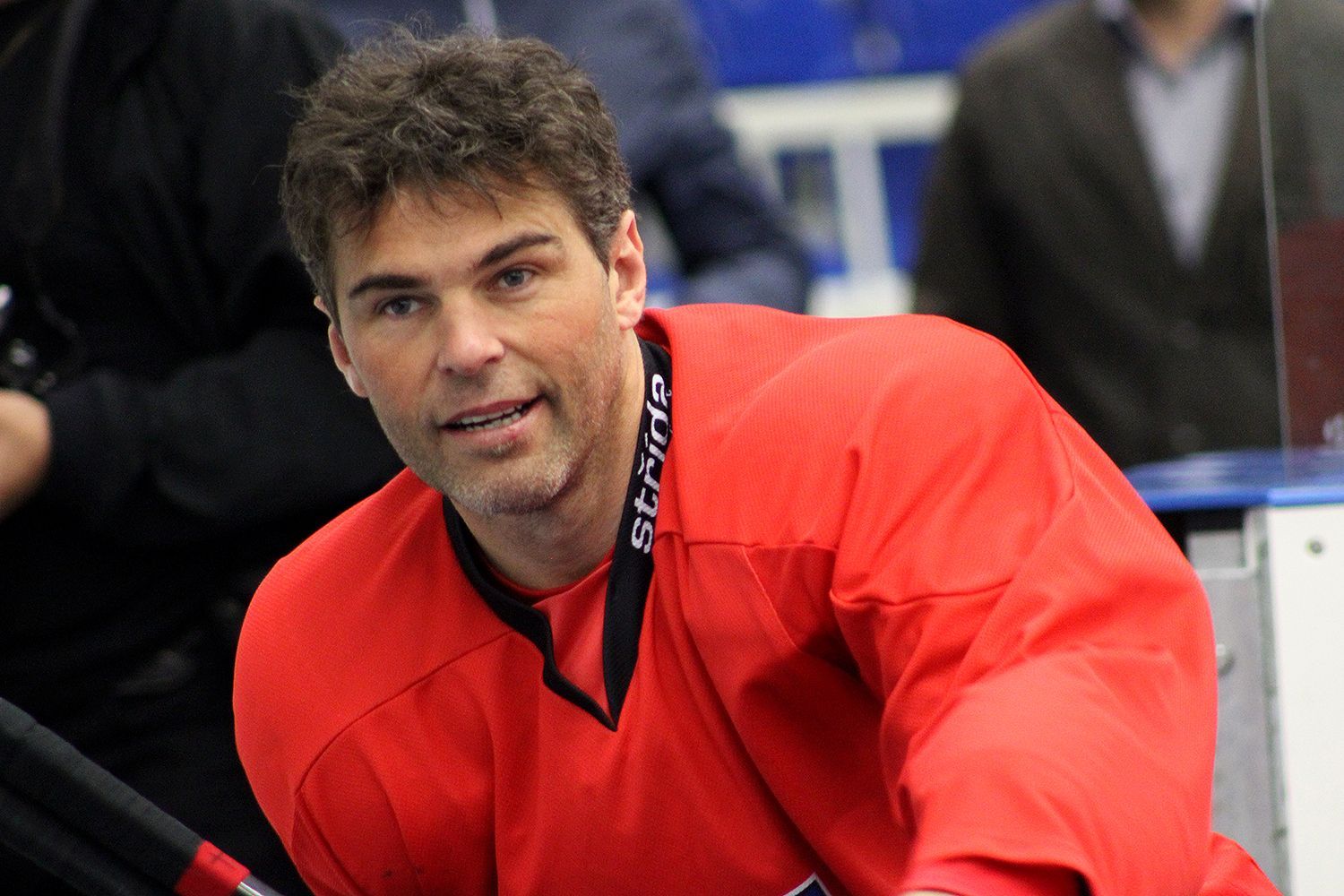 Jaromír Jágr na tréninku reprezentace před MS 2015