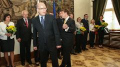 Setkání Bohuslava Sobotky s novými europoslanci