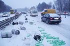 Dálnice D1 na Žďársku dvě hodiny stála kvůli hromadné nehodě