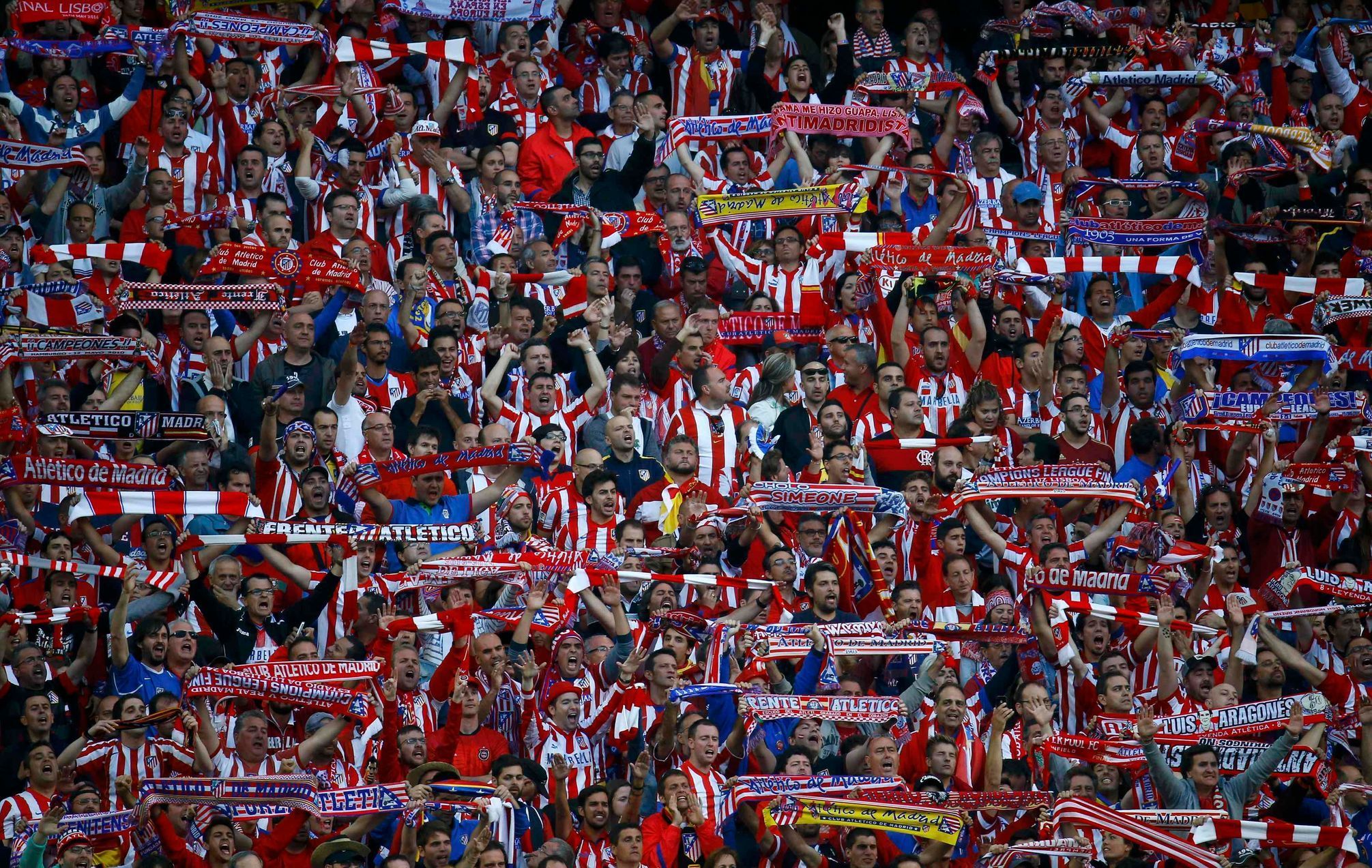Finále LM, Real-Atlético: fanoušci Atlétika