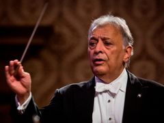 Zubin Mehta s Izraelskou filharmonií na Dvořákově Praze 2014.