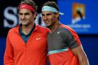 Rafael Nadal a Roger Federer v semifinále Australian Open 2014
