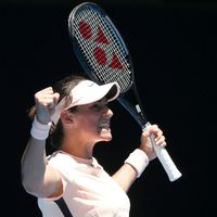 Caroline Garciaová Caroline Garciaová na Australian Open 2018