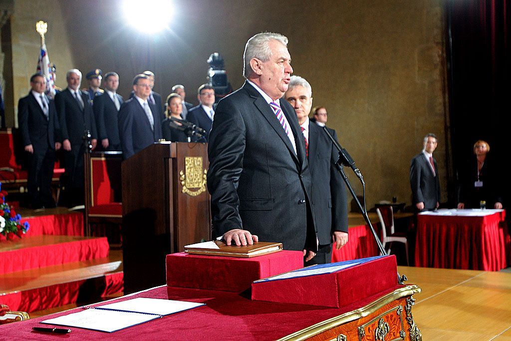 Inaugurace Miloše Zemana na Hradě