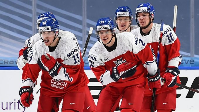 Radost českých hokejových juniorů na MS