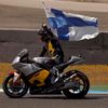 Kalex Moto2 rider Kallio of Finland celebrates after winning the Spanish Grand Prix at Jerez racetrack in Jerez de la Frontera