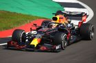 Max Verstappen v Red Bullu ve Velké ceně k výročí 70 let F1