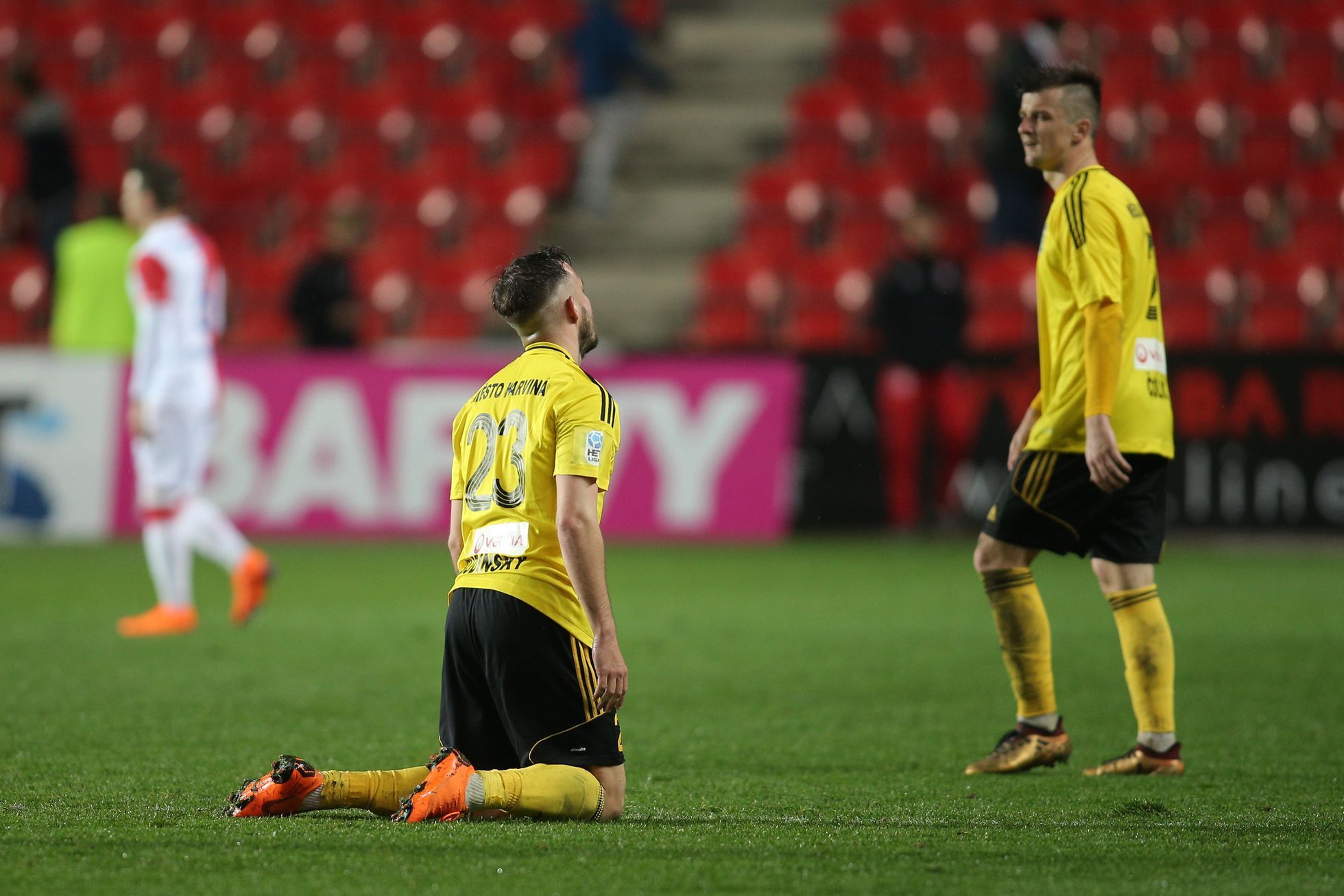 24. kolo HET ligy, Slavia - Karviná: Zklamaný Lukáš Budínský