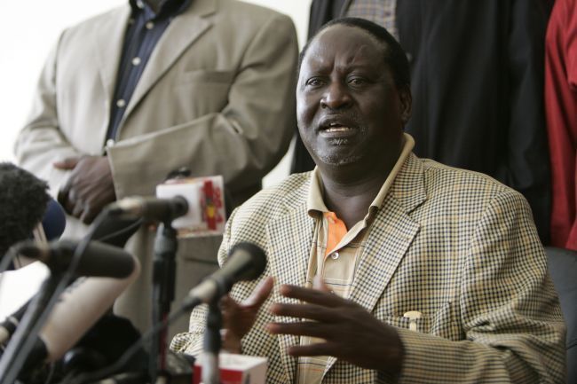 Vedoucí keňské opozice Raila Odinga