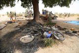 Na fotografii vidíme místo, kde se podle čadské armády nacházel tábor Boko Haram.