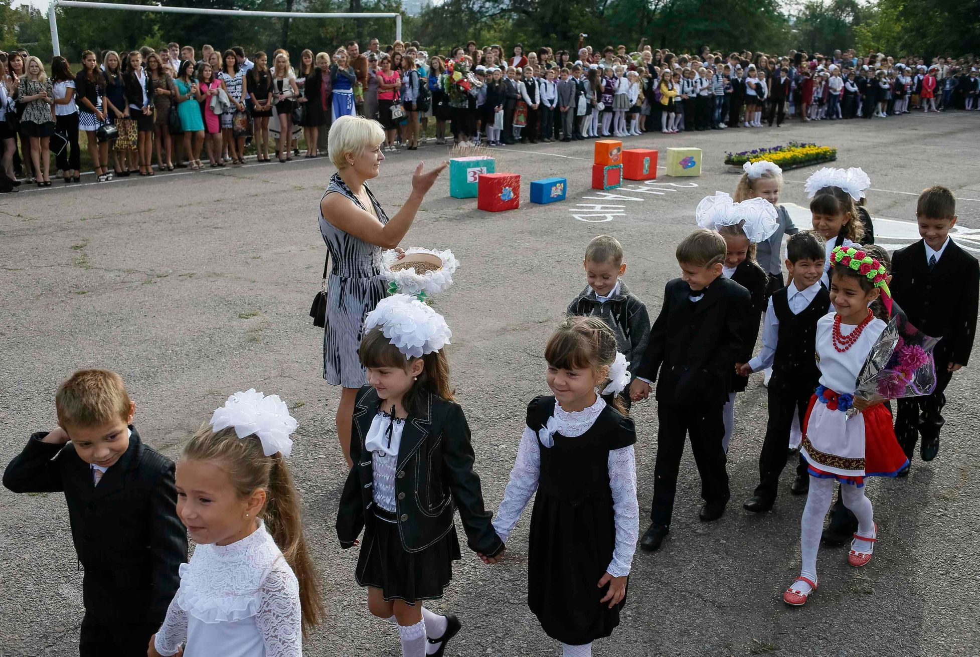 Ukrajina - první školní den