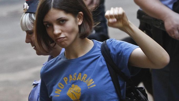 Natalija Tolokonnikovová, vůdčí postava ruské punkové skupiny Pussy Riot.