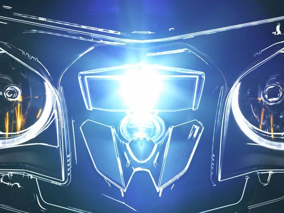 Laserové svícení i u motorky BMW Laserlight - motorka